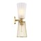 Designers Fountain Liana 6in. 2-Light Brushed Gold Wall Sconce Light with a Combo of Etched Glass and Wire Cage Shades D328M-2WS-BG - alternate 6
